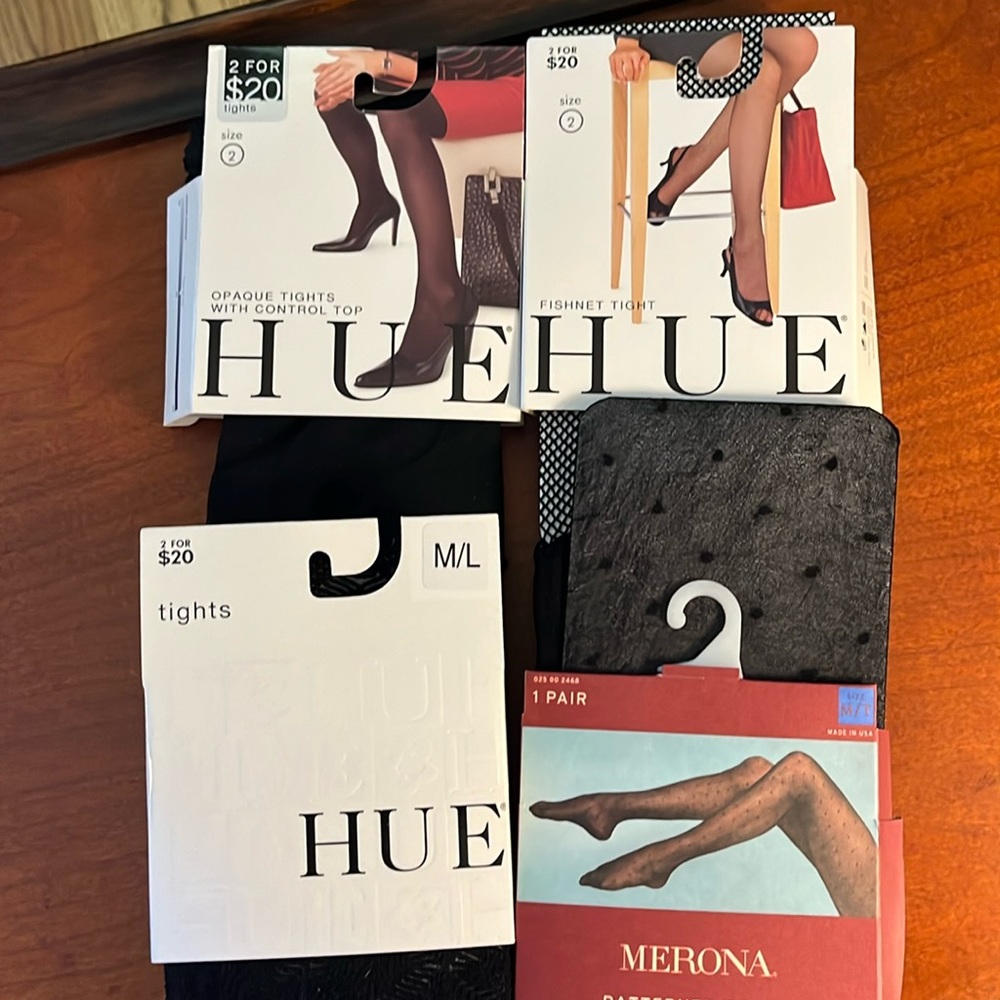 Hue and Merona tights. M/L